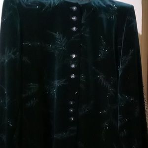 R&M Richards, Size 10, Green, Velvet